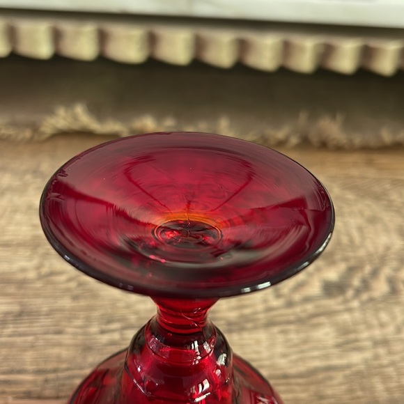 ♦️7 Fenton Georgian Ruby Agua Caliente Champagne / Sherbet Glass♦️ - Picture 8 of 16